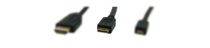Mini HDMI adaptere og stik