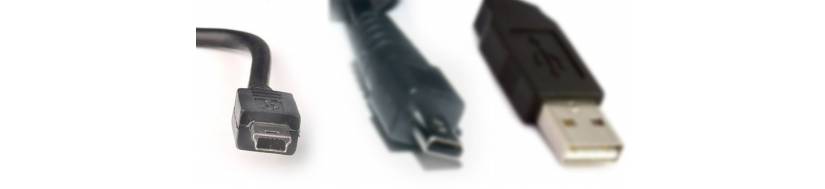 Mini USB stik og kabler